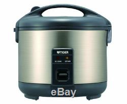 Tiger JNP-S55U-HU 3-Cup (Uncooked) Rice Cooker and Warmer, Stainless Steel Gray