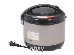 Tiger JNP-S55U Rice Cooker and Warmer, Stainless Steel Gray, 6 Cups Cooked/ 3 Cu