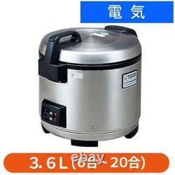 Tiger Rice Cooker JNO-A361-XS Stainless Steel 2 cups 3.6 liters AC100V From JP