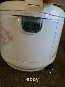 Tiger Rice Cooker & Warmer, Floral White small 3 cups- made in Japan