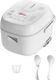 Toshiba Mini Rice Cooker, 3 Cups Uncooked Small Steamer & White