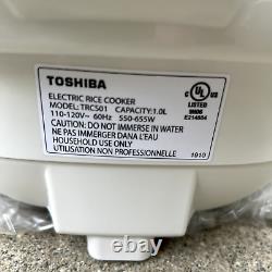 Toshiba Rice Cooker TRCS01 6 Cups (3L) Fuzzy Logic and One-Touch Cooking Japan