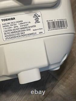 Toshiba Rice Cooker Trcs01 6 Cups (3L) with Fuzzy Logic and One-Touch Cooking