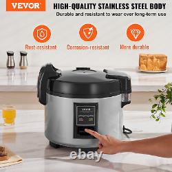 VEVOR Commercial Rice Cooker 60-Cup Non-Stick Pot 13L 12H Keep Warm Restaurant