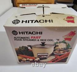 VTG NEVER USED Hitachi Chime O Matic Food Steamer Rice Cooker 5.6 cup RD-4053