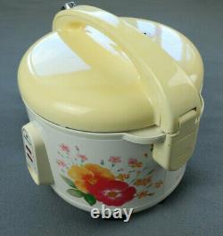 Vintage National Rice Cooker SR-2103FK Floral Flowers 5 Cup Made In Japan