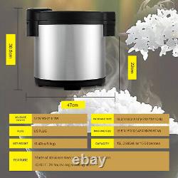 Wixkix 80 Cups Big Capacity Rice Cooker Commercial 15L for Soup Porridge Food
