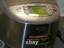 ZOJIRUSHI 10-CUP RICE COOKER & WARMER WithINDUCTION HEATING NP-HBC18TESTEDNICE