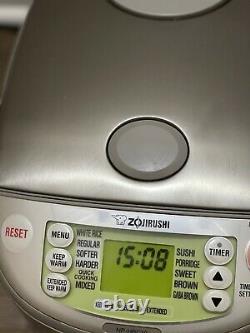 ZOJIRUSHI NP-HBC10 Induction Heating System Rice Cooker/Warmer 5.5 Cup Tested