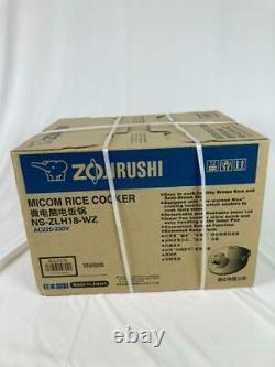 ZOJIRUSHI NS-ZLH18-WZ Electronic Rice Cooker Voltage 220-230 V 1.8 L White
