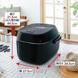 ZOJIRUSHI NW-JE10-BA(Black) Pressure IH Rice Cooker 5.5 Cups 100V Japanese Ver