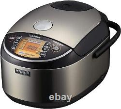 Zojirushi 10 Cup Pressure Induction Heating Rice Cooker Stainless Steel Black