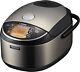 Zojirushi 10 Cup Pressure Induction Heating Rice Cooker Stainless Steel Black