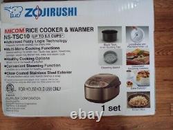 Zojirushi 5.5 Cup Micom Rice Cooker and Warmer Stainless NS-TSC10A