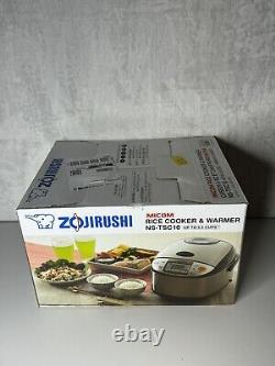 Zojirushi 5.5 Cup Micom Rice Cooker and Warmer Stainless NS-TSC10A