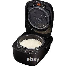 Zojirushi 5.5 Cup Pressure Induction Heating Rice Cooker and Warmer Black