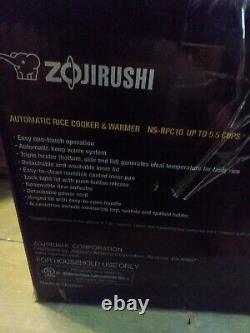 Zojirushi 5.5 Cups Automatic Rice Cooker and Warmer Metallic Gray, New