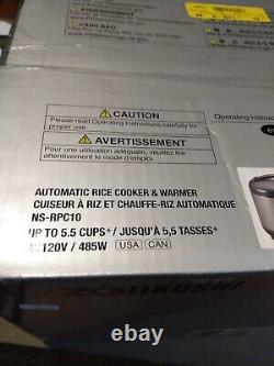 Zojirushi 5.5 Cups Automatic Rice Cooker and Warmer Metallic Gray, New