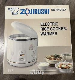 Zojirushi Automatic Electric Rice Cooker / Warmer 10 Cups Tulip NS-RNC18A NIB