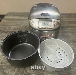 Zojirushi Electric Micom Rice Cooker Warmer Model NS-TSC10 5.5 Cups Tested Works