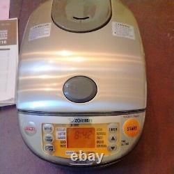 Zojirushi Induction Rice Cooker and Warmer, NP-HCC10 Grey 5.5 cup NEW no box
