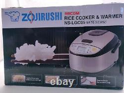 Zojirushi Micom 3 Cup Rice Cooker / Warmer Stainless Black NS-LGC05