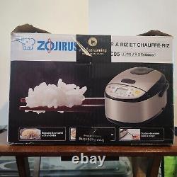 Zojirushi Micom NS-LGC05 3 Cup Rice Cooker/Warmer Stainless Black. New Open box