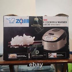 Zojirushi Micom NS-LGC05 3 Cup Rice Cooker/Warmer Stainless Black. New Open box