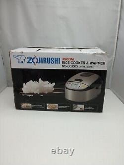 Zojirushi Micom Rice Cooker NS-LGC05XB Warmer 3 Cup Stainless Steel Black GAB110