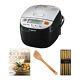 Zojirushi Micom Rice Cooker And Warmer 3 Cup Silver Black With Spatula Bundle