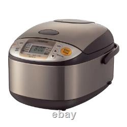 Zojirushi Micom Rice Cooker and Warmer 5.5 Cup Stainless Brown, NSTSC10XA