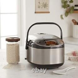 Zojirushi NP-GBC05 Induction Rice Cooker and Warmer Stainless Dark Brown