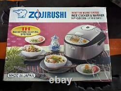 Zojirushi NP-GBC05 Induction Rice Cooker and Warmer Stainless Dark Brown