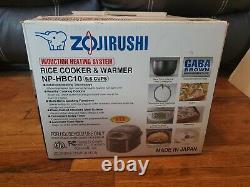 Zojirushi NP-HBC10 Induction Heating System Rice Cooker Warmer 5.5 cup 120V