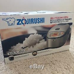 Zojirushi NP-HCC10XH Induction Heating System Rice Cooker and Warmer 5.5CUP