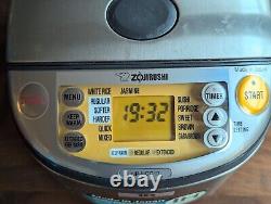 Zojirushi NP-HCC10 Induction Heating System Rice Cooker & Warmer 5.5 Cup Used