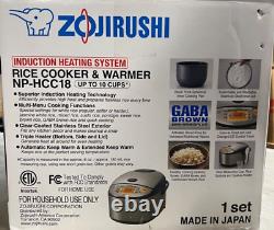 Zojirushi NP-HCC18 Induction Heating System Rice Cooker Warmer, 1.8 L 10 cups