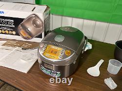 Zojirushi NP-NVC10 1240W 5-Cups Electric Kitchen Rice Cooker with Warmer Brown