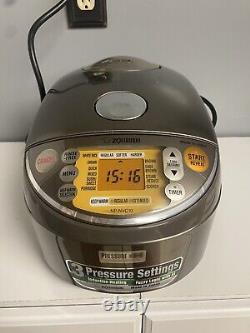 Zojirushi NP-NVC10 Induction Heating Pressure Rice Cooker 5.5 Cup V Good Cond