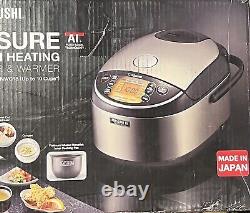 Zojirushi NP-NWC18XB Pressure Induction Heating Rice Cooker & Warmer, 10 Cup