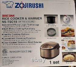 Zojirushi NSTSC18 10 Cups Micom Rice Cooker & Warmer NEW NS-TSC18