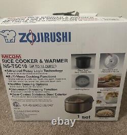 Zojirushi NSTSC18 10 Cups Micom Rice Cooker & Warmer NEW NS-TSC18