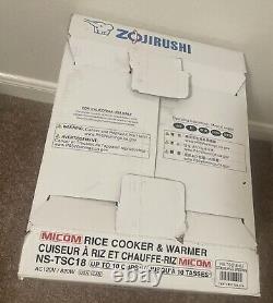 Zojirushi NSTSC18 10 Cups Micom Rice Cooker & Warmer NEW NS-TSC18