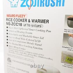 Zojirushi NSZCC18 Neuro Fuzzy Rice Cooker and Warmer (10-Cup/ Premium White)