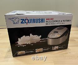 Zojirushi NS-LGC05XB Micom Rice Cooker & Warmer, 3 Cup, Stainless Black