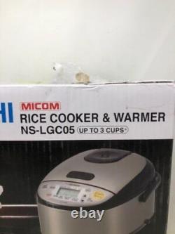Zojirushi NS-LGC05XB Micom Rice Cooker & Warmer 3-Cups Stainless Black