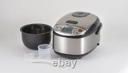 Zojirushi NS-LGC05XB Micom Rice Cooker & Warmer, 3-Cups (uncooked), Stainless