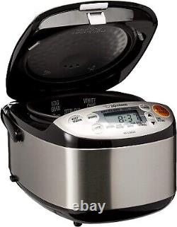 Zojirushi NS-LGC05XB Micom Rice Cooker & Warmer, 3-Cups (uncooked), Stainless Bl