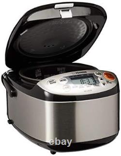 Zojirushi NS-LGC05XB Micom Rice Cooker & Warmer 3-Cups uncooked Stainless Black
