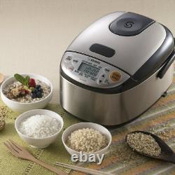 Zojirushi NS-LGC05 Micom Rice Cooker & Warmer, 3 Cup (Uncooked), Stainless Blac